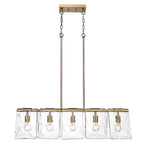 Golden Lighting Serenity Golden Lighting Serenity 5-light Island Light In Matte Black