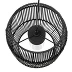 Golden Lighting 6073-O1P NB-BCW Natural Black Golden Lighting Seabrooke 1-light Outdoor Pendant In Natural Black And Black Composite Wicker Image 6