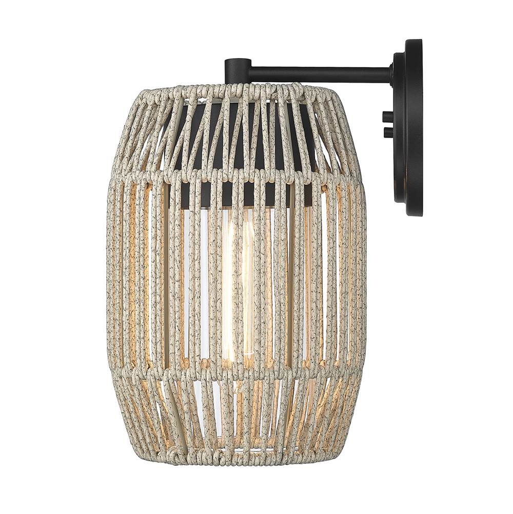 Golden Lighting 6073-OWM NB-SS Natural Black Golden Lighting Seabrooke 1-light Outdoor Wall In Natural Black Image 8