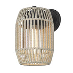 Golden Lighting 6073-OWM NB-SS Natural Black Golden Lighting Seabrooke 1-light Outdoor Wall In Natural Black Image 7
