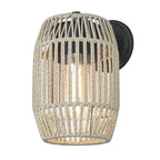 Golden Lighting 6073-OWM NB-SS Natural Black Golden Lighting Seabrooke 1-light Outdoor Wall In Natural Black Image 5