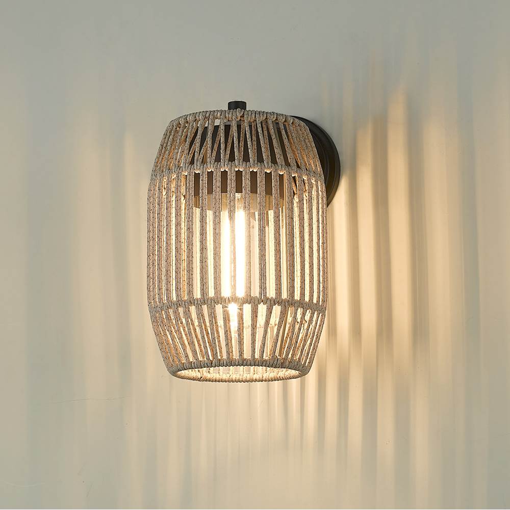 Golden Lighting 6073-OWM NB-SS Natural Black Golden Lighting Seabrooke 1-light Outdoor Wall In Natural Black Image 4