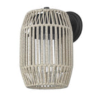 Golden Lighting 6073-OWM NB-SS Natural Black Golden Lighting Seabrooke 1-light Outdoor Wall In Natural Black Image 1
