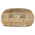 Golden Lighting 6076-FM BLK-NR Matte Black Golden Lighting Marlee 2-light Flush Mount In Matte Black Image 1