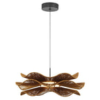 Golden Lighting Whisper Wry Lighting Whisper Integrated Led Pendant In Latte Rope