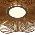 Golden Lighting 6300-24 LAT Latte Rope Wry Lighting Whisper Integrated Led Pendant In Latte Rope Image 4