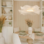 Golden Lighting 6300-24 WHT Matte White Wry Lighting Whisper Integrated Led Pendant In Matte White Image 3