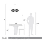 Golden Lighting 6300-24 WHT Matte White Wry Lighting Whisper Integrated Led Pendant In Matte White Image 2