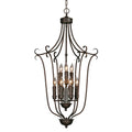 Golden Lighting Grace Wry Lighting Grace 9-light Chandelier In Rubbed Bronze