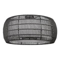 Golden Lighting 6805-6SF BLK-MBR Matte Black Golden Lighting Everly 6-light Semi-flush Mount In Matte Black And Modern Black Rattan Shade Image 1