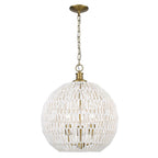 Golden Lighting Florence Golden Lighting Florence 3-light Pendant In Brushed Champagne Brass