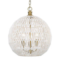 Golden Lighting 6933-3P BCB-WR Brushed Champagne Brass Golden Lighting Florence 3-light Pendant In Brushed Champagne Brass Image 1