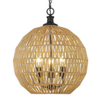 Golden Lighting 6933-3P BLK-NR Matte Black Golden Lighting Florence 3-light Pendant In Matte Black Image 3