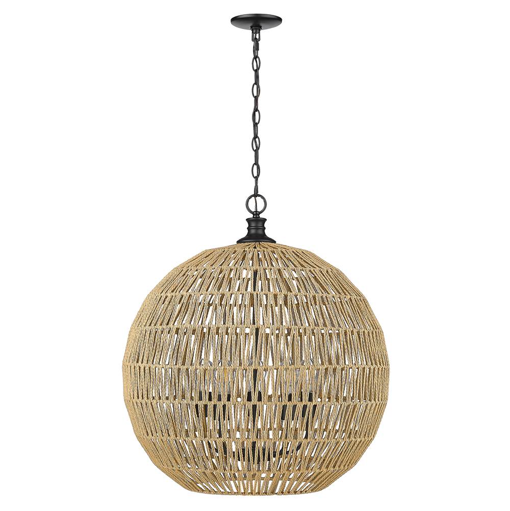 Golden Lighting Florence Golden Lighting Florence 5-light Pendant In Matte Black