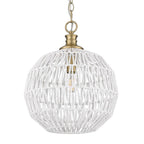 Golden Lighting 6933-M BCB-WR Brushed Champagne Brass Golden Lighting Florence 1-light Pendant In Brushed Champagne Brass Image 1
