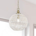 Golden Lighting 6933-M BCB-WR Brushed Champagne Brass Golden Lighting Florence 1-light Pendant In Brushed Champagne Brass Image 3