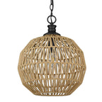 Golden Lighting 6933-M BLK-NR Matte Black Golden Lighting Florence 1-light Pendant In Matte Black Image 1