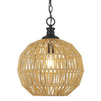 Golden Lighting 6933-M BLK-NR Matte Black Golden Lighting Florence 1-light Pendant In Matte Black Image 3