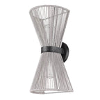 Golden Lighting 6938-2W BLK-BR Matte Black Golden Lighting Avon 2-light Wall Sconce In Matte Black Image 4