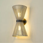 Golden Lighting 6938-2W BLK-BR Matte Black Golden Lighting Avon 2-light Wall Sconce In Matte Black Image 3
