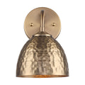 Golden Lighting 6950-1W MBS-MBS Modern Brass Golden Lighting Shepard 1-light Wall Sconce In Modern Brass And Modern Brass Shade Image 1
