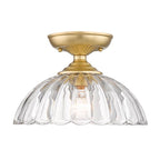 Golden Lighting Audra Golden Lighting Audra 1-light 12in Semi-flush Mount In Brushed Champagne Brass