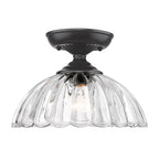 Golden Lighting Audra Golden Lighting Audra 1-light 12in Semi-flush Mount In Brushed Champagne Brass