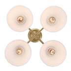 Golden Lighting 6954-4P BCB-OP Brushed Champagne Brass Golden Lighting Dorinda 4-light Pendant In Brushed Champagne Brass Image 5