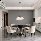 Golden Lighting 6954-4P BLK-OP Matte Black Golden Lighting Dorinda 4-light Pendant In Matte Black Image 2