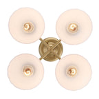 Golden Lighting 6954-4SF BCB-OP Brushed Champagne Brass Golden Lighting Dorinda 4-light Semi-flush Mount In Brushed Champagne Brass Image 5
