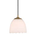Golden Lighting 6954-M1L BCB-OP Brushed Champagne Brass Golden Lighting Dorinda 1-light Pendant In Brushed Champagne Brass Image 1
