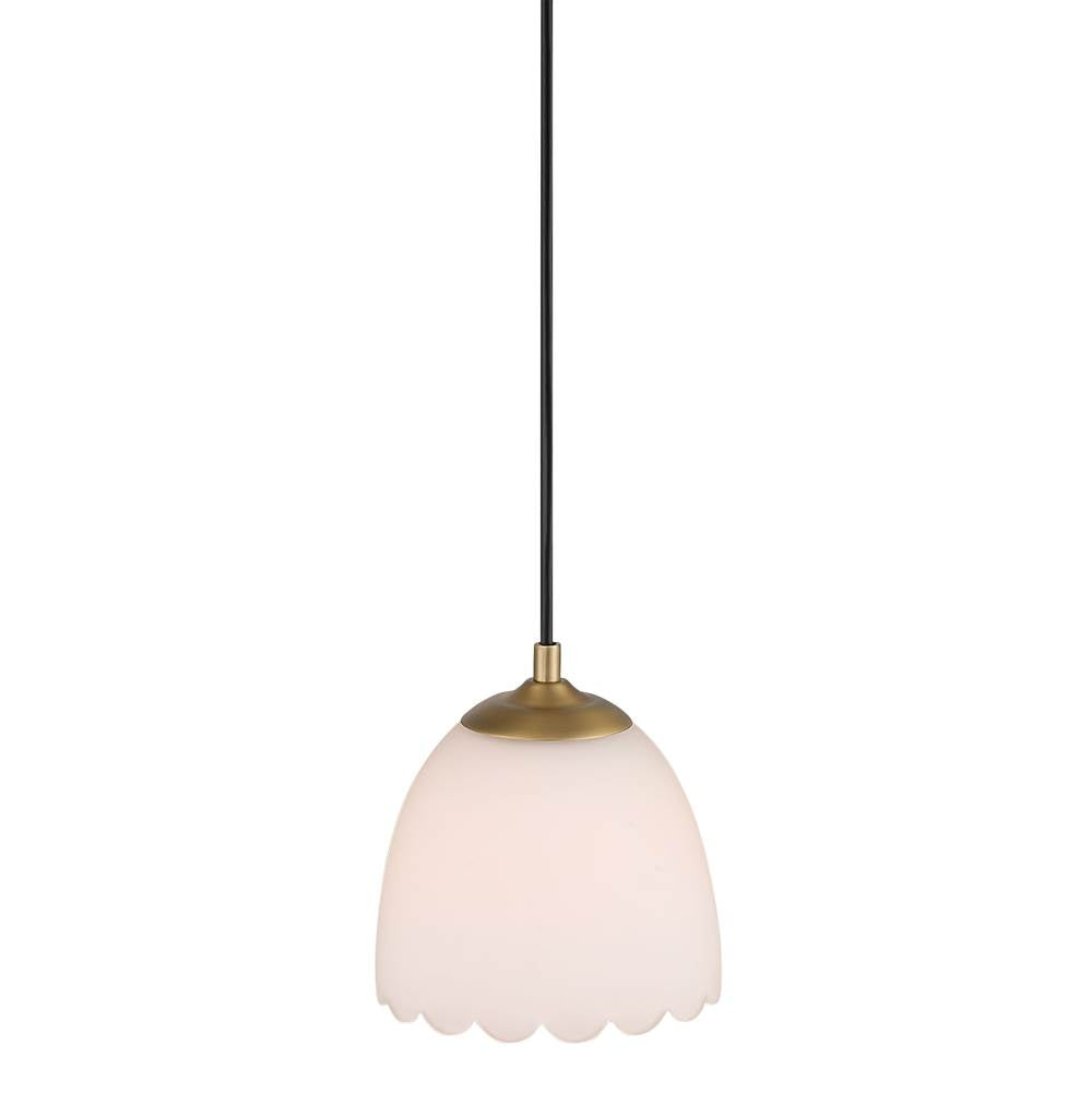 Golden Lighting 6954-M1L BCB-OP Brushed Champagne Brass Golden Lighting Dorinda 1-light Pendant In Brushed Champagne Brass Image 4