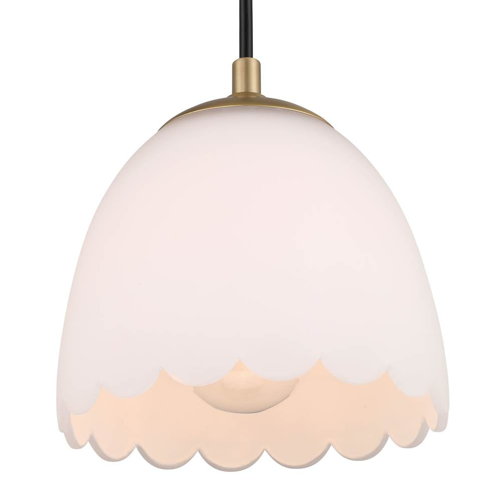 Golden Lighting 6954-M1L BCB-OP Brushed Champagne Brass Golden Lighting Dorinda 1-light Pendant In Brushed Champagne Brass Image 3