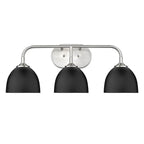 Golden Lighting Zoey Yep By Golden Lighting Zoey 3-light Vanity In Matte Black