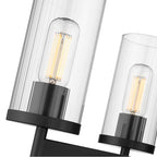 Golden Lighting 7011-5 BLK-CLR Matte Black Golden Lighting Winslett 5-light Chandelier In Matte Black Image 2