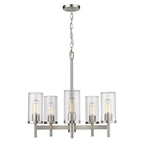 Golden Lighting Winslett Golden Lighting Winslett 5-light Chandelier In Matte Black