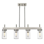 Golden Lighting Winslett Golden Lighting Winslett 4-light Island Light In Matte Black
