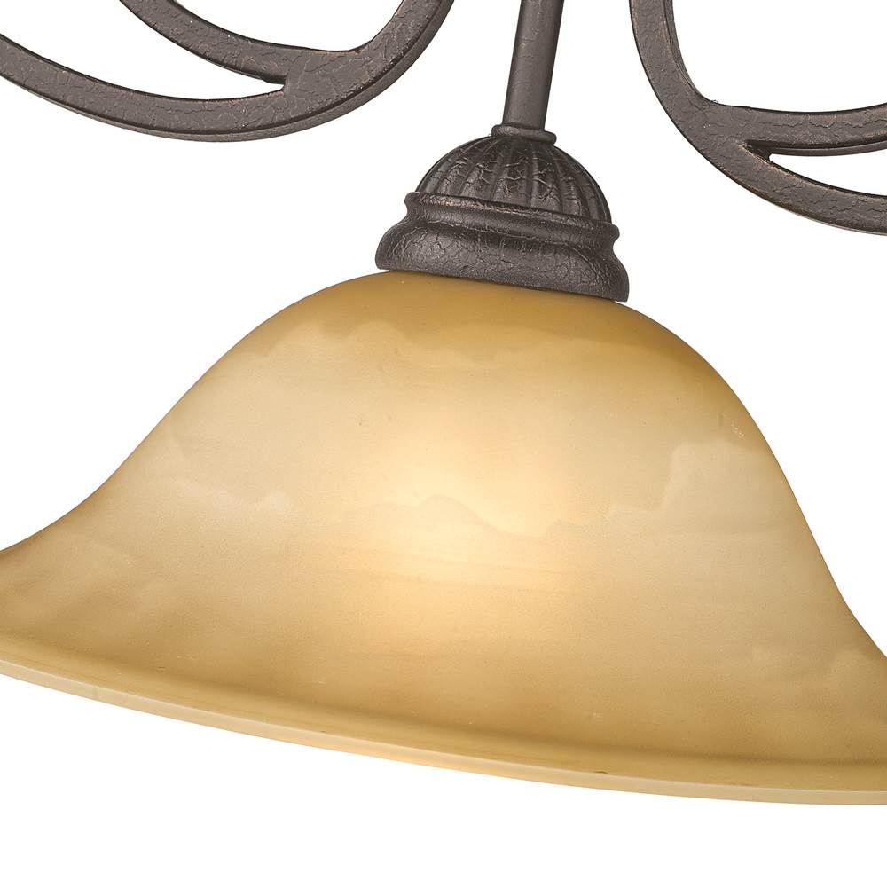 Golden Lighting 7116-10 LC Leather Crackle Wry Lighting Mayfair 3-light Pendant In Leather Crackle Image 2