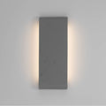 Golden Lighting 7280-OWL16 GT Gray Travertine Golden Lighting Stela Integrated Led 16in Outdoor Wall In Gray Travertine Image 1