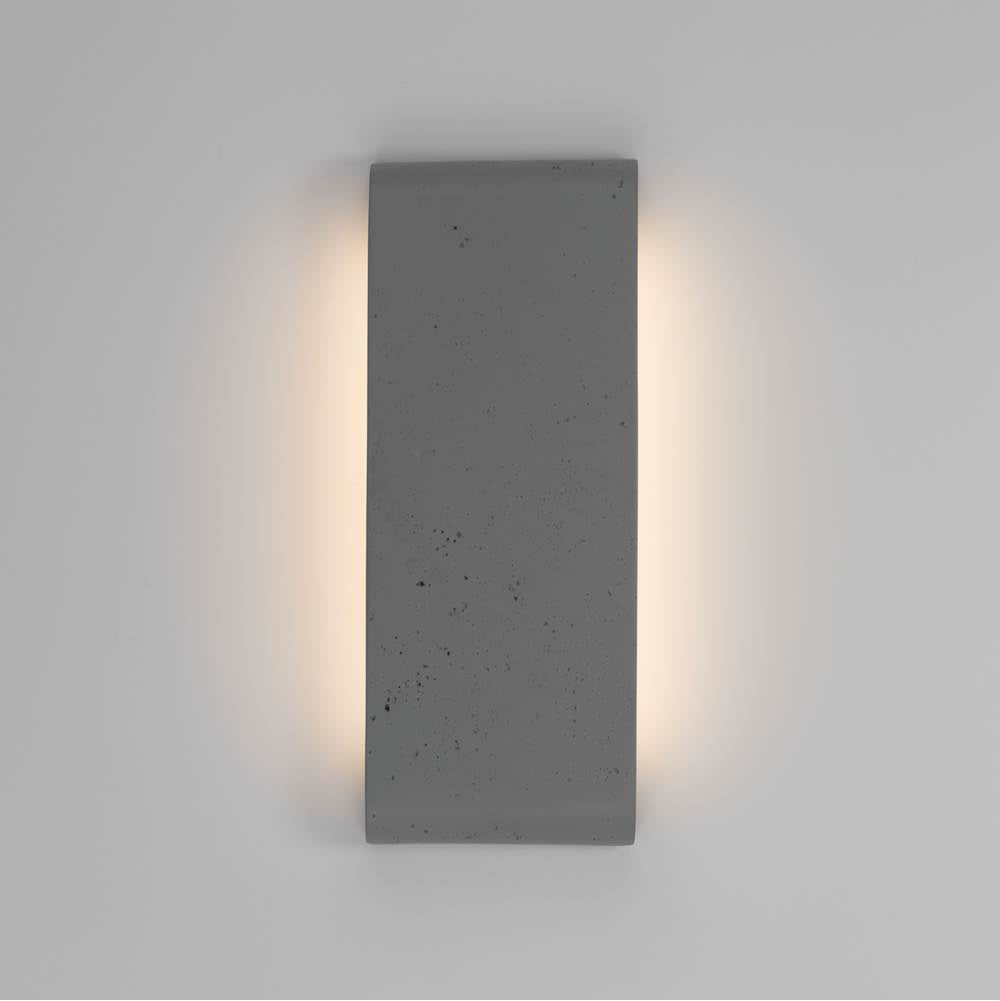 Golden Lighting 7280-OWL16 GT Gray Travertine Golden Lighting Stela Integrated Led 16in Outdoor Wall In Gray Travertine Image 1