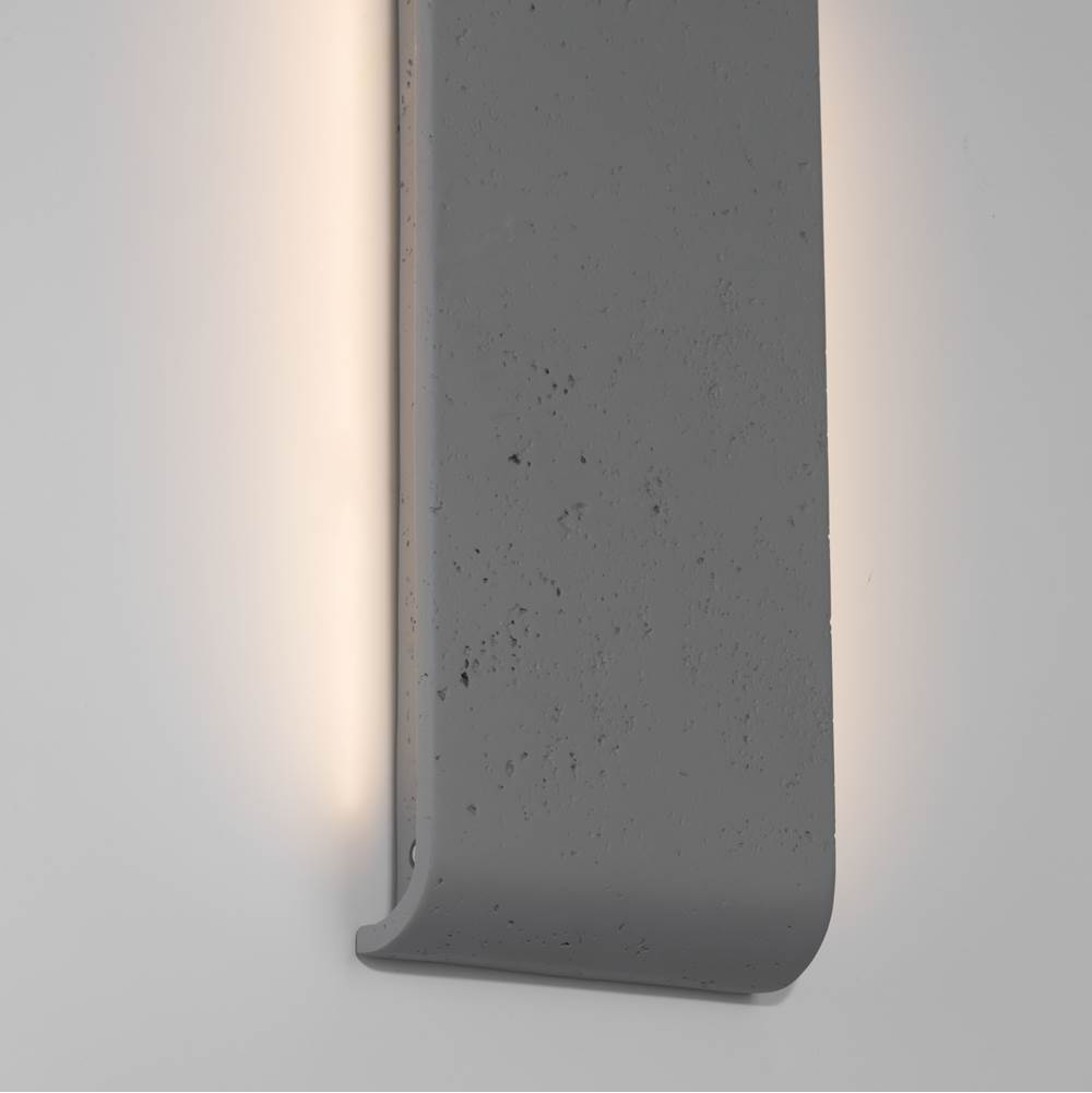 Golden Lighting 7280-OWL16 GT Gray Travertine Golden Lighting Stela Integrated Led 16in Outdoor Wall In Gray Travertine Image 4