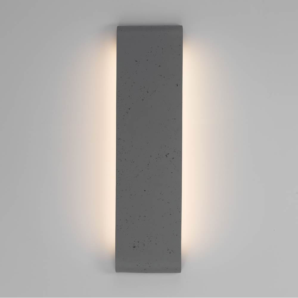Golden Lighting 7280-OWL24 GT Gray Travertine Golden Lighting Stela Integrated Led 24in Outdoor Wall In Gray Travertine Image 1