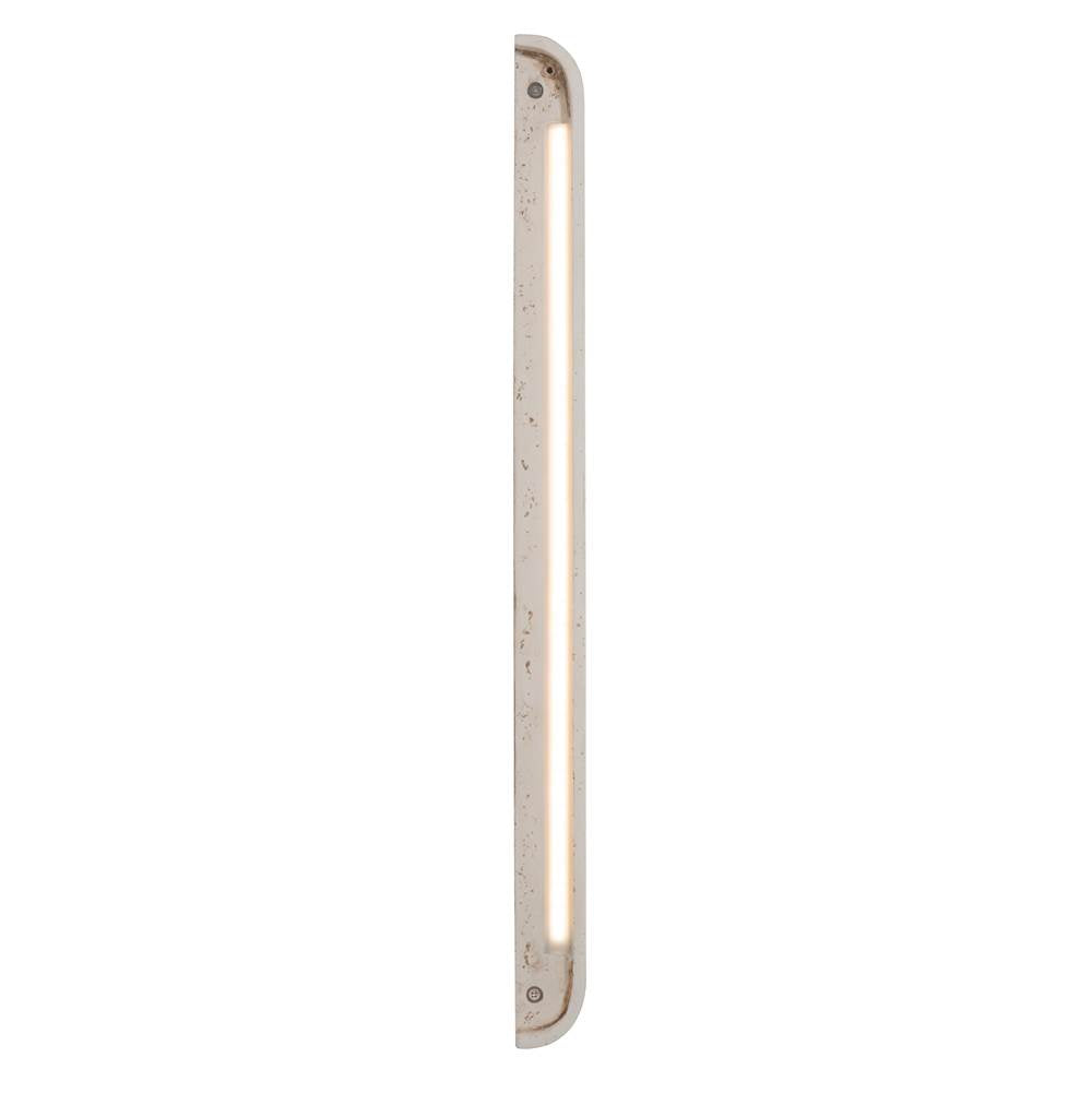 Golden Lighting 7280-OWL24 WT White Travertine Golden Lighting Stela Integrated Led 24in Outdoor Wall In White Travertine Image 4