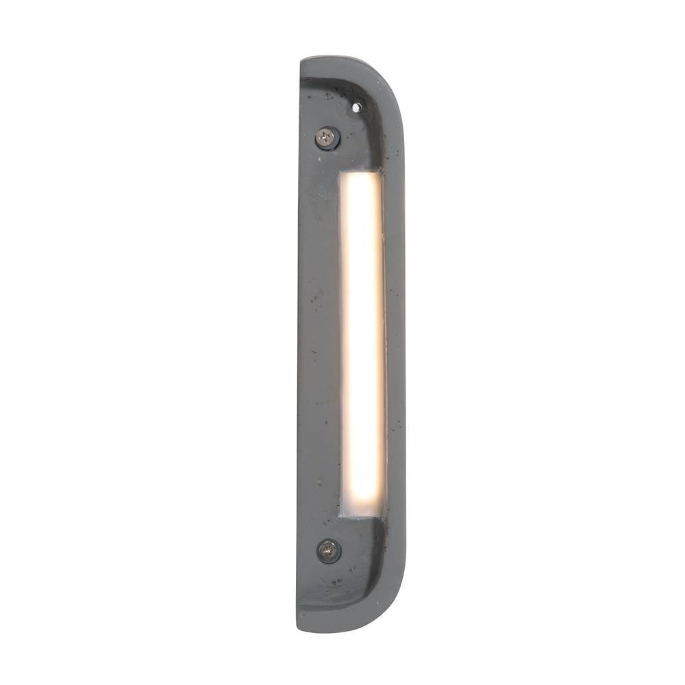 Golden Lighting 7280-OWL9 GT Gray Travertine Golden Lighting Stela Integrated Led 9in Outdoor Wall In Gray Travertine Image 5