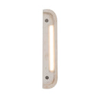 Golden Lighting 7280-OWL9 WT White Travertine Golden Lighting Stela Integrated Led 9in Outdoor Wall In White Travertine Image 5