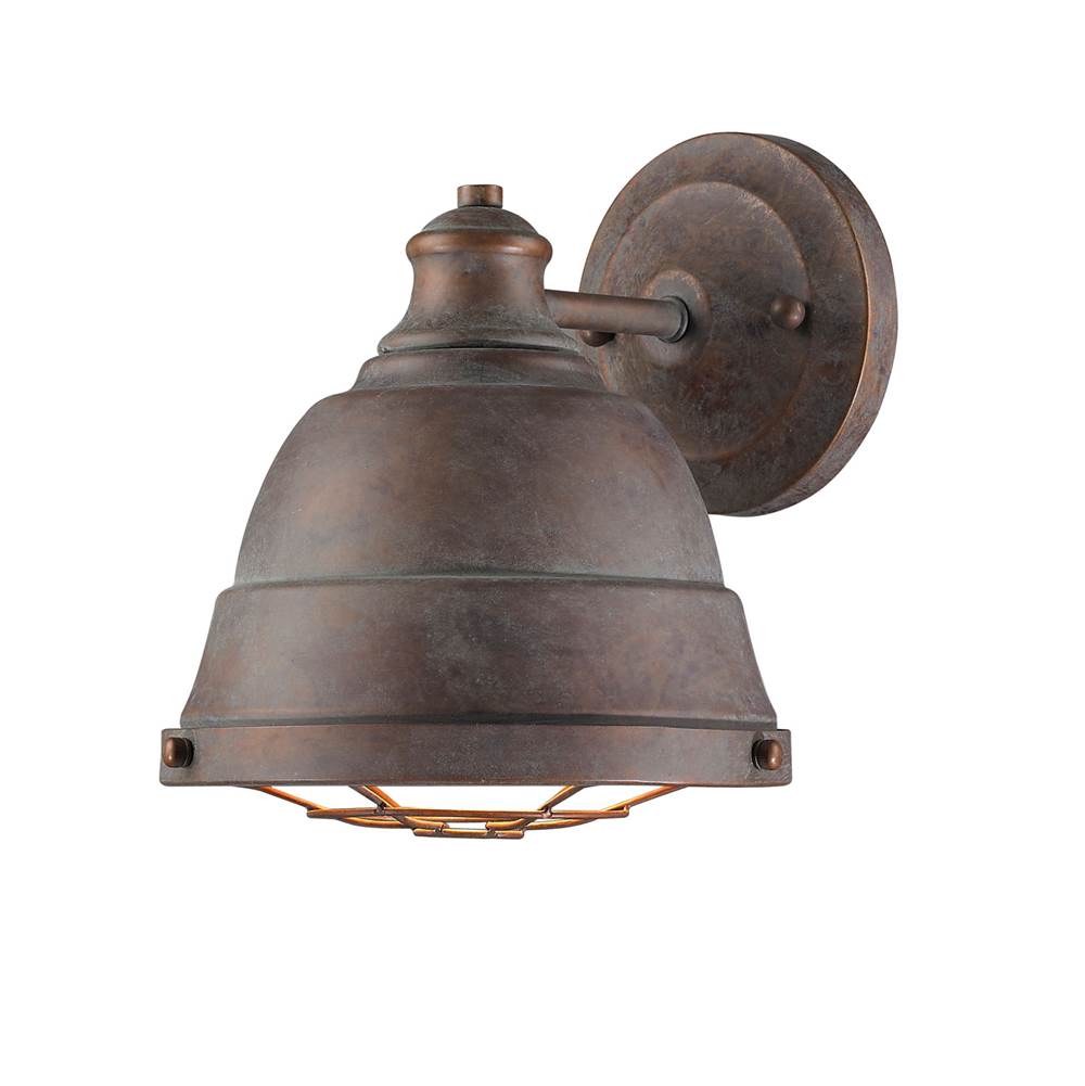 Golden Lighting Bartlett Golden Lighting Bartlett 1-light Wall Sconce In Copper Patina