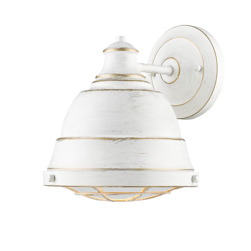 Golden Lighting 7312-1W FW French White Golden Lighting Bartlett 1-light Wall Sconce In French White Image 2