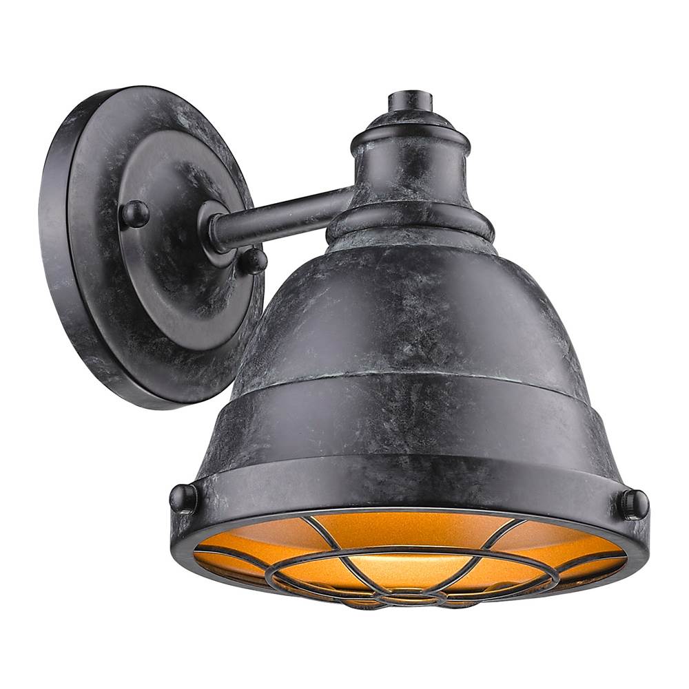 Golden Lighting 7312-BA1 BP Black Patina Golden Lighting Bartlett 1-light Vanity In Black Patina Image 3