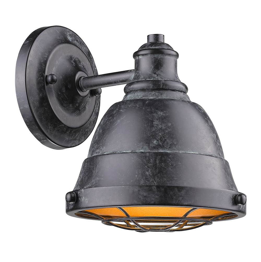 Golden Lighting 7312-BA1 BP Black Patina Golden Lighting Bartlett 1-light Vanity In Black Patina Image 2