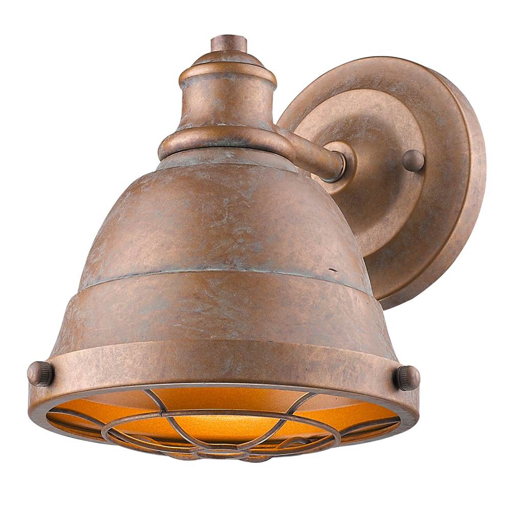 Golden Lighting Bartlett Golden Lighting Bartlett 1-light Vanity In Black Patina